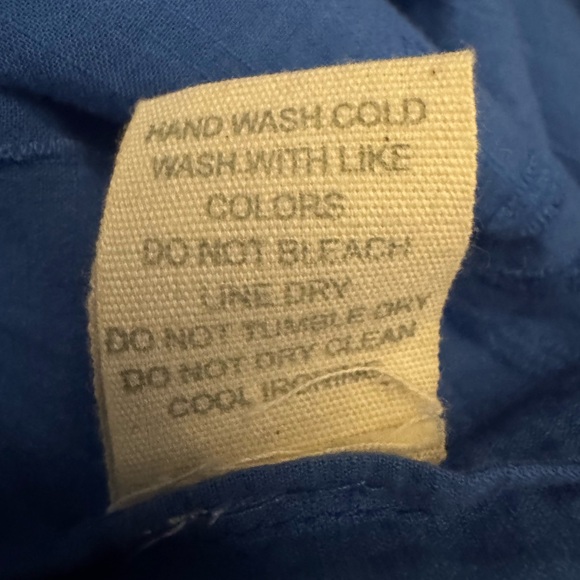 Anthropologie Blue Forever That Girl Medium eyelet blouse - Picture 3 of 9